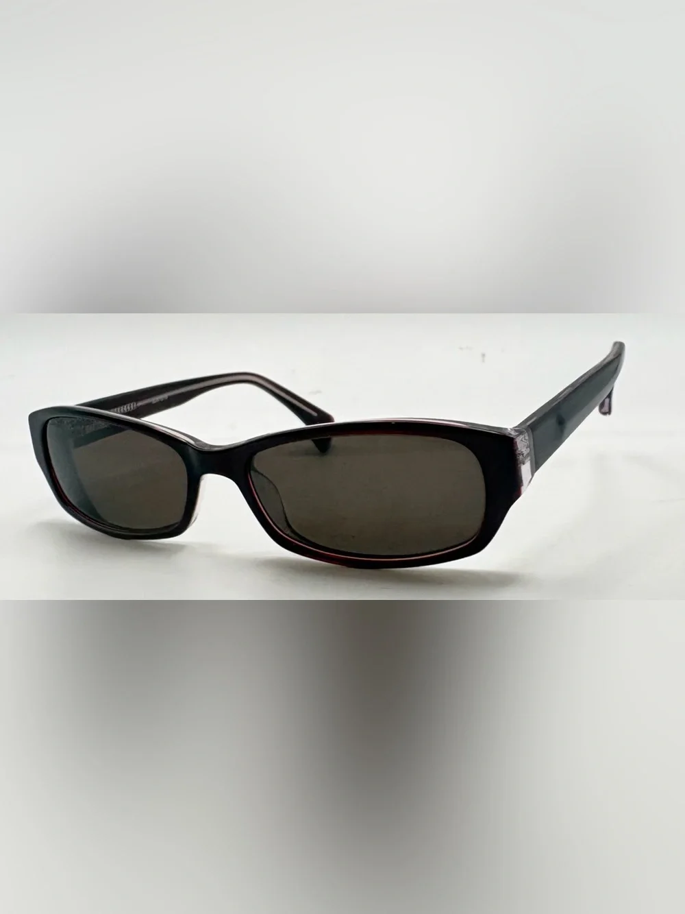 Burgundy Oval Sunglasses Frames Only